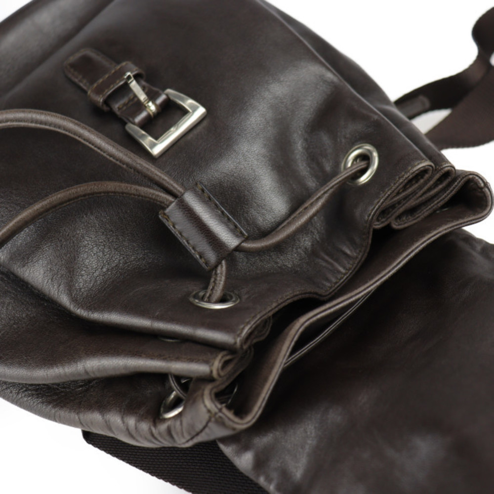 Prada Mini Backpack Leather Brown - image 8